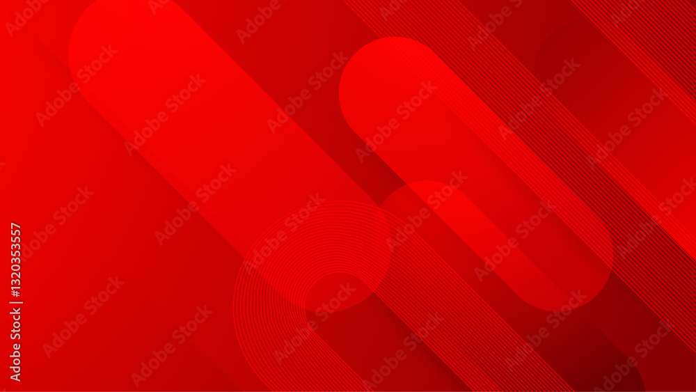 Abstract red gradient overlapping shape background vector Stock Vector ...