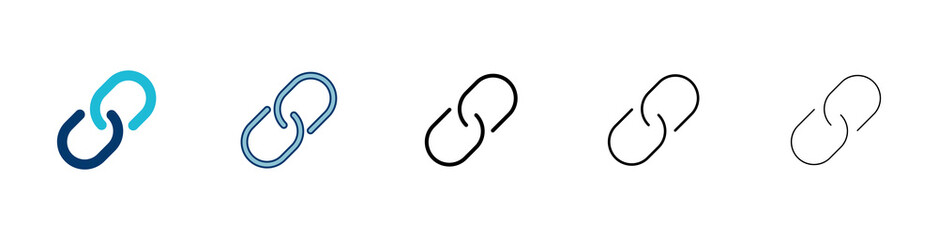 Poster - External link symbol icon vector. Link icon isolated on white background. Link vector icon. Hyperlink chain symbol
