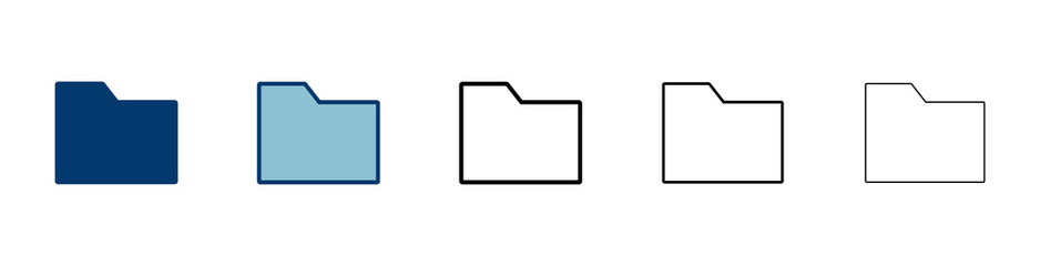 Leinwandbilder - Folder Icon vector isolated on white background. Folder and documents Icon. icon archive