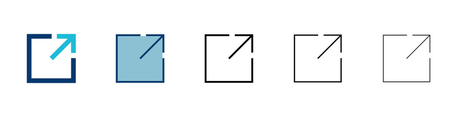Poster - Link icon vector isolated on white background. Link vector icon. External link symbol vector icon. Hyperlink symbol