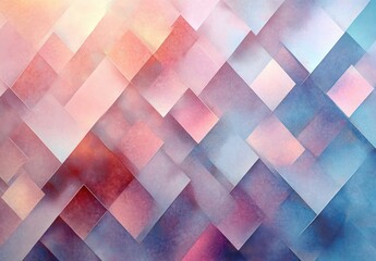 Poster - Iridescent Abstract Geometric Pattern with Sparkling Shimmering Textures and Soft Light Effects
