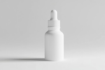 Poster - Professional mockup of a dropper bottle isolated on a white background for product design