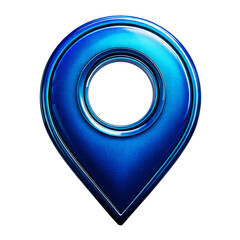 Aufkleber - blue pointer icon element isolated on transparent background