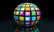 © Shrat - a globe covered with colorful app icons.