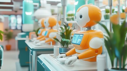 Poster - A smart production line where robots and AI ensure zero-waste output.