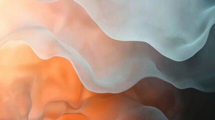 Fototapete - Minimalist abstract white background with a soft, glowing ambiance for business use.