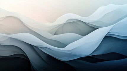 Fototapete - Minimalist abstract white background with a soft, glowing ambiance for business use.