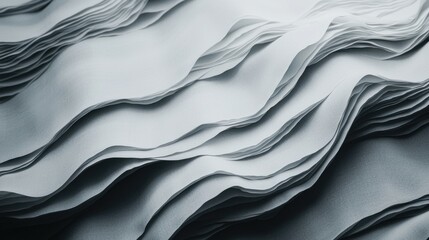 Leinwandbilder - Minimalist white background with soft flowing elements and a delicate modern business theme.