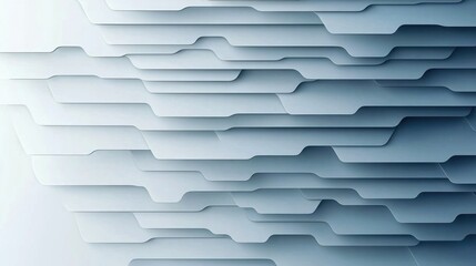 Leinwandbilder - Minimalist white background with subtle layers and an airy abstract business feel.