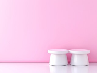 Poster - gradient 3D podium, seamless color transitions, smooth soft blending, visually pleasing aesthetic, minimalist modern design, ambient lighting, elegant color fade, futuristic product showcase