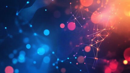 Aufkleber - Abstract design for LinkedIn banner featuring tech HR elements, Full HD, 32k Resolution