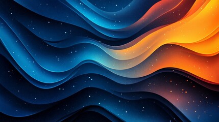 Aufkleber - Abstract design for LinkedIn banner featuring tech HR elements, Full HD, 32k Resolution