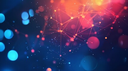 Aufkleber - Abstract design for LinkedIn banner featuring tech HR elements, Full HD, 32k Resolution