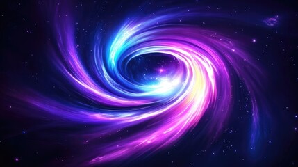 Aufkleber - Cosmic spiral dance unveiled outer space digital art celestial environment abstract viewpoint universe concept