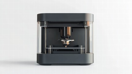 Poster - Modern 3D Printer: Capturing the precision and innovation of modern manufacturing, this sleek 3D printer stands as a symbol of technological advancement and creative possibilities.