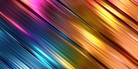 Poster - Dynamic color flow abstract artistic background digital art vibrant palette horizontal view creative concept