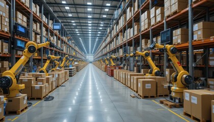 Poster - Advanced Automation in Modern Warehouse with Robotics Technology