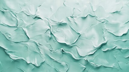 Poster - Abstract Texture of Brush Strokes: An artistic rendering that showcases the beauty of texture. Swirls of teal paint create a calming and modern feeling. Perfect for artistic projects.