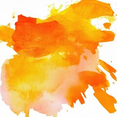Poster - Abstract artistic bright orange watercolor background texture