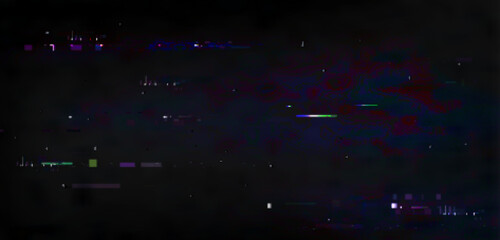 Poster - pixel glitch effect with scattered digital distortion across dark backdrop. neon elements create abs