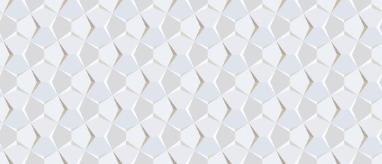 white pattern hexagon background flat design