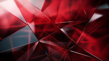Wall Mural - Light Red polygonal background. Creative illustration in halftone style with gradient.