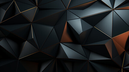 Wall Mural - abstract polygonal space low poly dark background with connecting dots and lines.