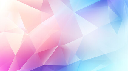 Wall Mural - Watercolor-style polygon background in light rainbow colors