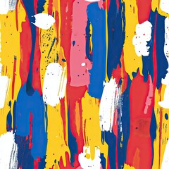 Poster - Abstract spatter patterns featuring chaotic brush strokes and vibrant color palettes ideal for modern design projects and artistic backgrounds