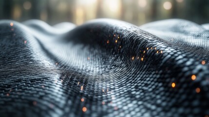 Poster - Close-up view of a textured metal surface in a factory, highlighting the intricate patterns and bright welding sparks. The scene illustrates the dynamic nature of manufacturing operations.