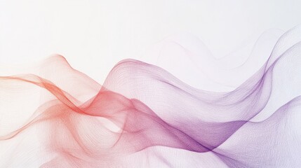 Poster - Minimalist canvas artwork featuring soft pencil strokes creating abstract wave patterns in calming colors