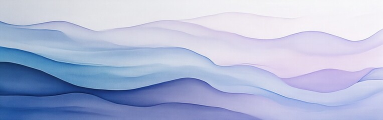 Aufkleber - Exploring the beauty of abstract pencil strokes in soft shades of blue and purple with flowing designs