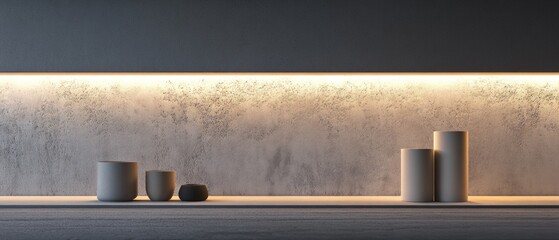 Aufkleber - A collection of vases placed on a table, ideal for decorative or event use