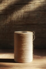 Poster - A coil of twine sitting on a flat surface, awaiting use