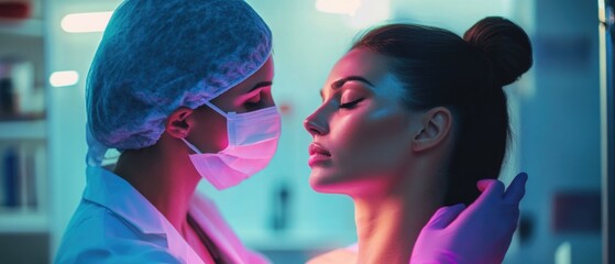 Poster - Two females standing side by side, possibly friends or colleagues