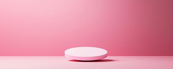 Poster - floating 3D podium, gravity-defying design, surreal aesthetic, dreamlike atmosphere, ultra-minimalist, soft pastel tones, elegant and artistic, conceptual product display, smooth reflections,