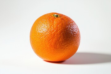 Poster - Vibrant cara cara orange fruit on a bright white surface casting a delicate shadow studio shot minimalist style
