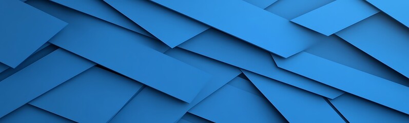 Fototapete - Blue textured background with layered, overlapping shapes creating depth and dimension.