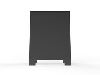 Wall Mural - A-frame sandwich boards for design mockup and presentation. 3d illustration.