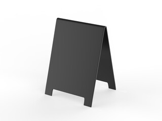 Wall Mural - A-frame sandwich boards for design mockup and presentation. 3d illustration.