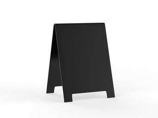 Wall Mural - A-frame sandwich boards for design mockup and presentation. 3d illustration.