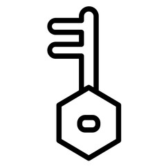 Poster - Blog Internet Key Line Icon