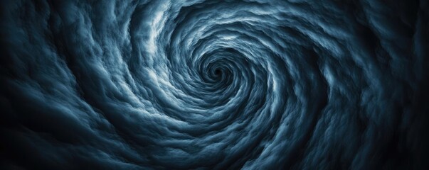 Aufkleber - Dark sky idea. A mesmerizing swirl of dark clouds creating an atmospheric vortex effect.