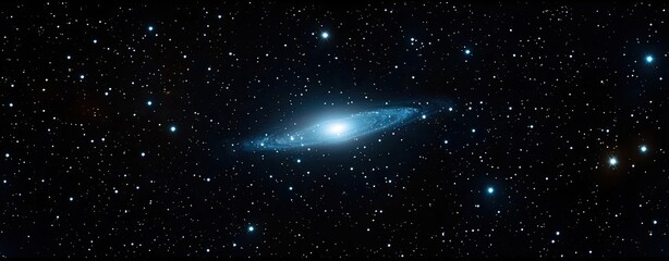 Poster - Dark sky idea. A stunning view of a galaxy surrounded by countless stars in the night sky.