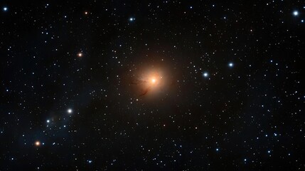 Poster - Dark sky concept. A stunning view of galaxies and stars in deep space showcases cosmic beauty.