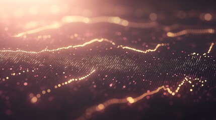 Aufkleber - Abstract glowing lines and particles creating a mesmerizing light effect.