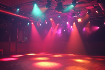 Poster - A room filled with many lights on the floor, ideal for photography or creative projects