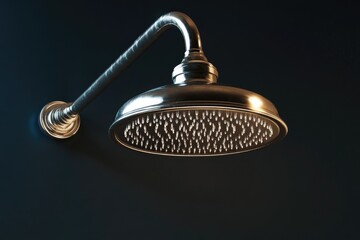 Poster - Close-up view of a shower head on a wall, ideal for decorative or technical purposes