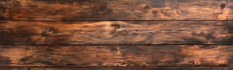 Aufkleber - Rustic wooden planks with a weathered texture, creating a warm and inviting atmosphere.