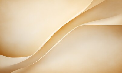 Poster - Soft, flowing abstract waves in warm beige tones create a serene backdrop.